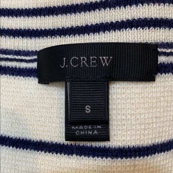 J Crew Striped Wool Blend Sweater Tank Top Fringe - Picture 5 of 8